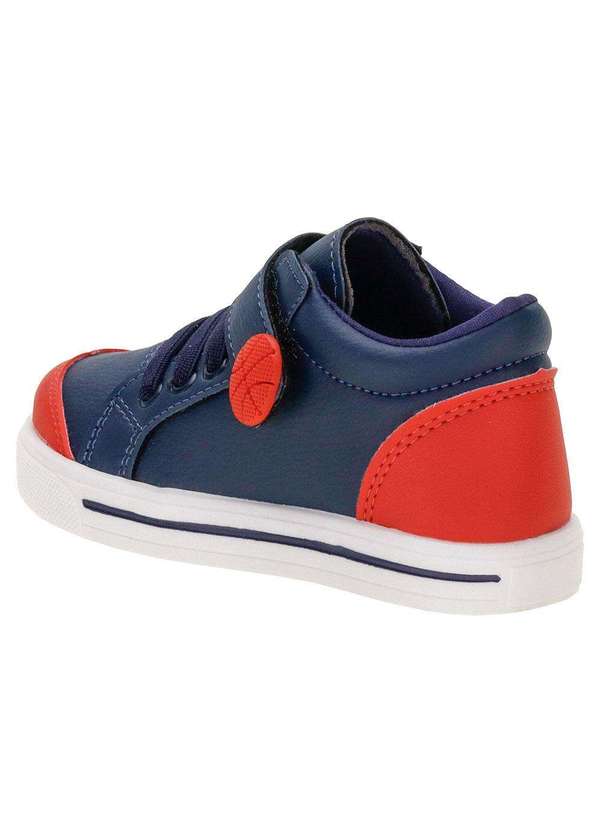 Lindo Jú - Tênis Infantil Cano Alto Lindo Jú 502477 - Azul/Vermelho 3
