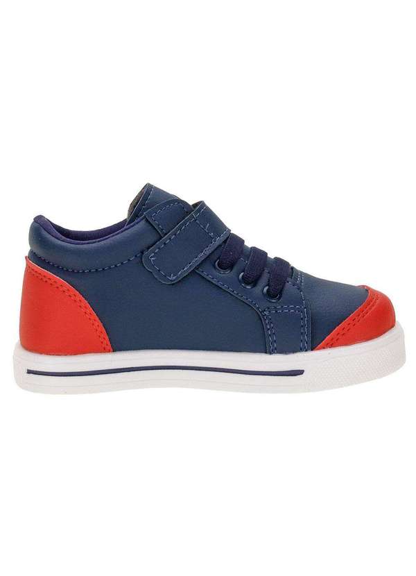 Lindo Jú - Tênis Infantil Cano Alto Lindo Jú 502477 - Azul/Vermelho 5