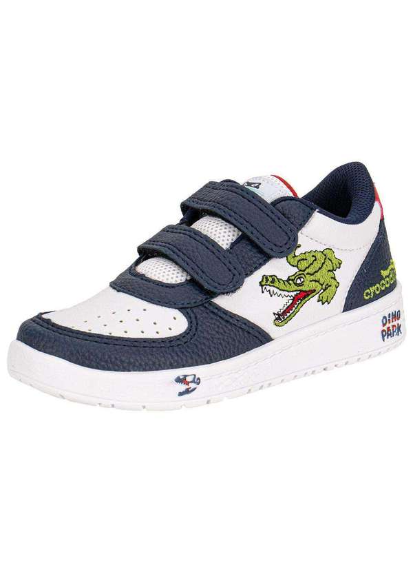 Vissi - Tênis Infantil Crocodino Vissi Crv302 Branco/Azul