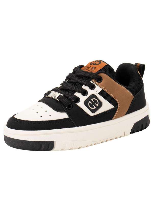 Ollie - Tênis Infantil Cyclone Ollie 400 - Preto/Bege