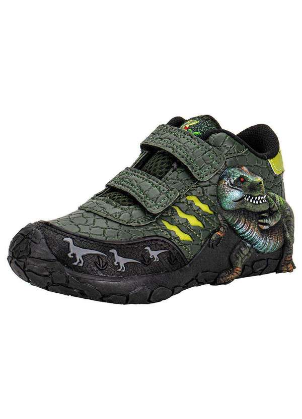 Vissi - Tênis Infantil Dino Park Vissi Ds136 - Verde/Preto
