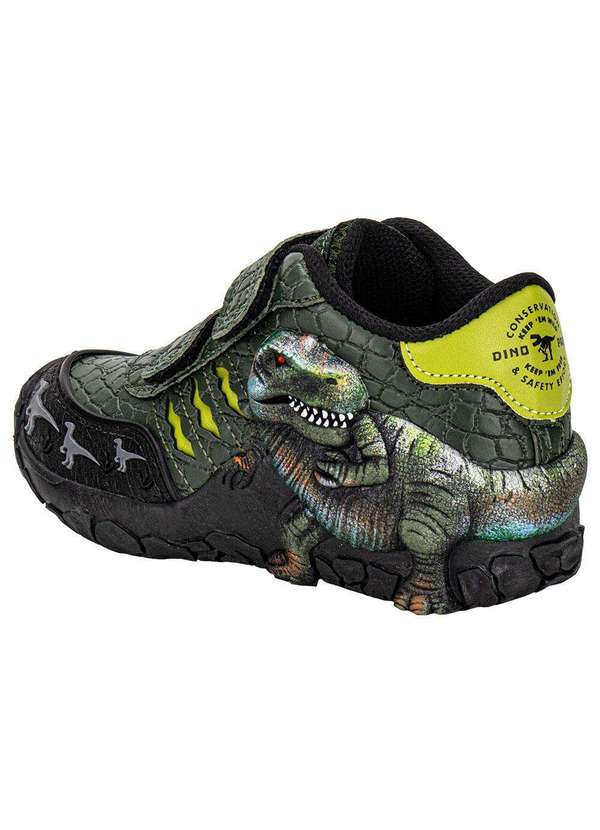 Vissi - Tênis Infantil Dino Park Vissi Ds136 - Verde/Preto 3