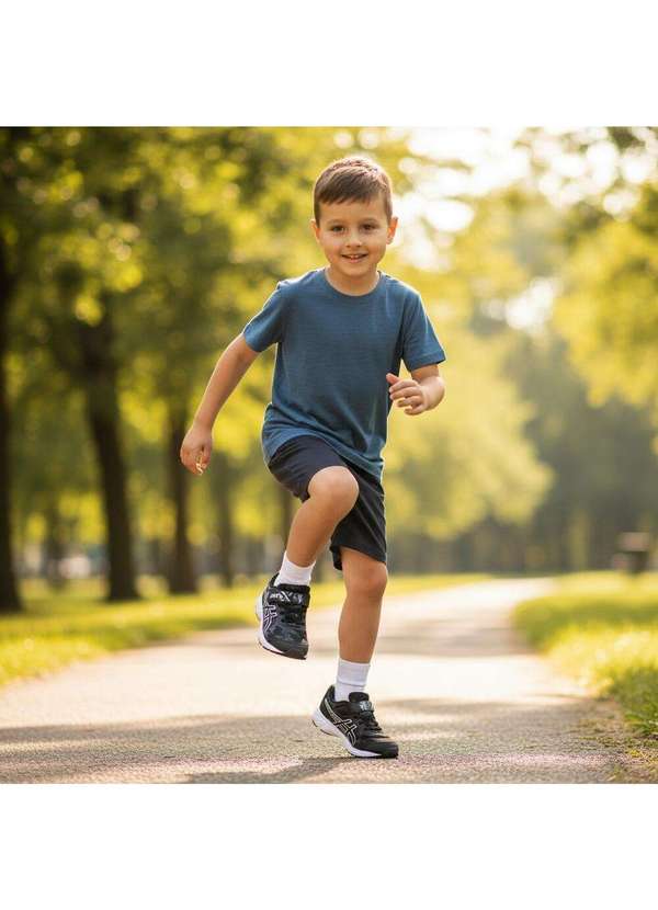 Asics - Tênis Infantil Fantasy 4 Ps Asics - 1014a309 Preto/Cinza 2