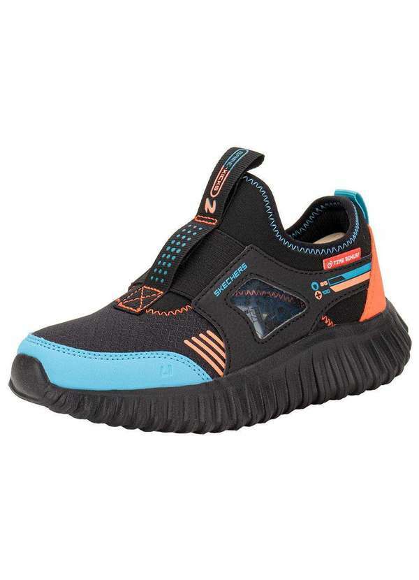 Skechers - Tênis Infantil Game Kicks Depth Charge 2.0 Skechers 402268l - Preto/Laranja