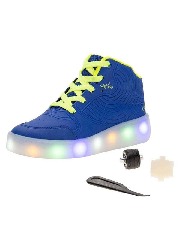 Kidy - Tênis Infantil Led com Rodinha Kidy - 3190005 - Azul