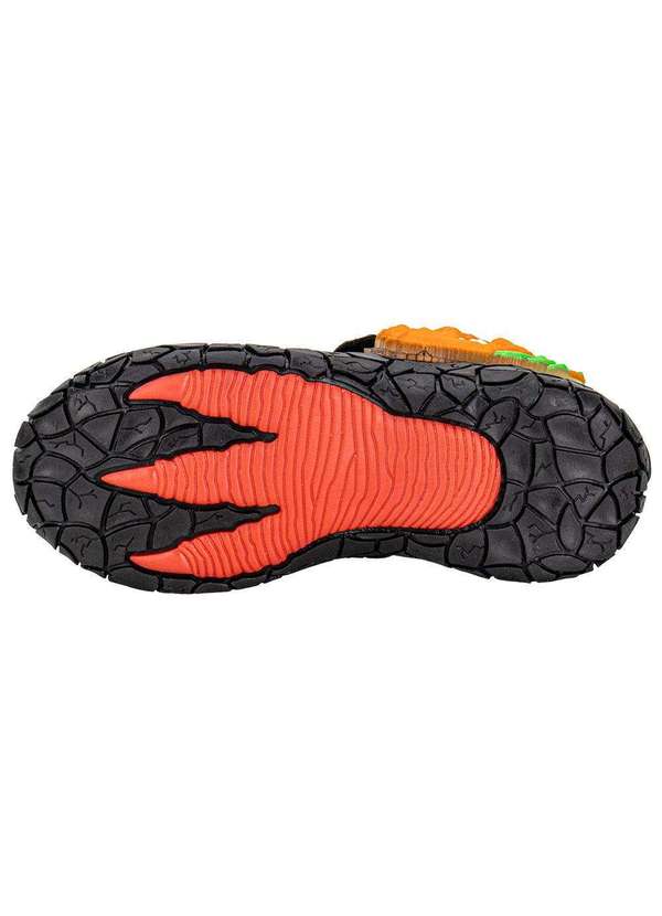 Vissi - Tênis Infantil Led Dino Park Vissi Dr128 - Preto/Laranja 4