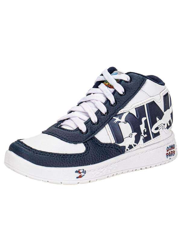 Vissi - Tênis Infantil Led Dino Park Vissi Dr128 - Branco/Azul