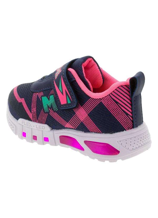 Minipé - Tênis Infantil Led Minipé - Mp2101 - Azul/Rosa 3