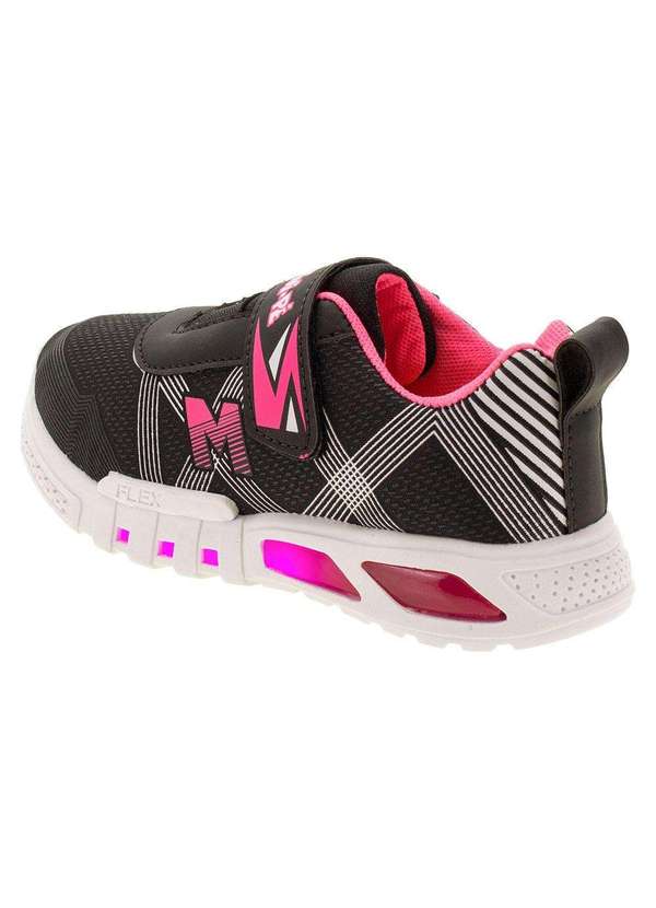 Minipé - Tênis Infantil Led Minipé - Mp2101 - Preto/Rosa 3