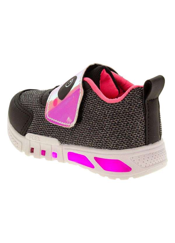 Minipé - Tênis Infantil Led Minipé - Mp2109 - Preto/Rosa 3