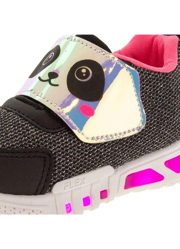 Minipé - Tênis Infantil Led Minipé - Mp2109 - Preto/Rosa 5