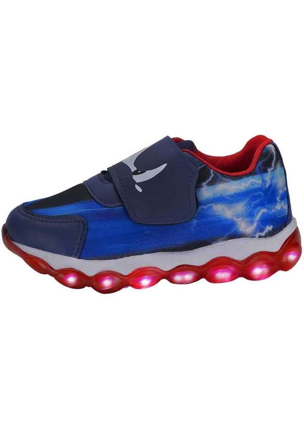 Minipé - Tênis Infantil Led Minipé - Mp2205 - Azul/Vermelho 02 2