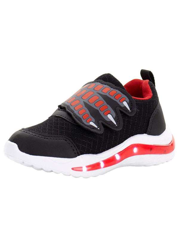 Minipé - Tênis Infantil Led Minipé - Mp2333 - Preto/Vermelho