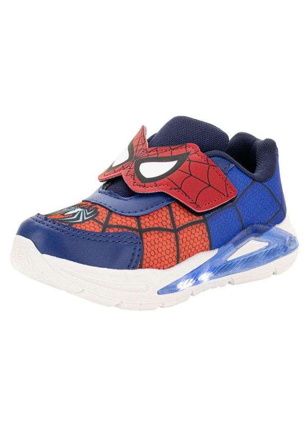 Minipé - Tênis Infantil Led Minipé Mp2410 - Azul/Vermelho