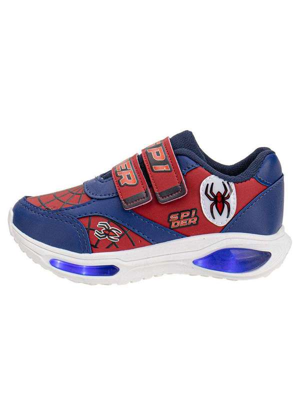 Minipé - Tênis Infantil Led Minipé Mp2537 - Azul/Vermelho 2