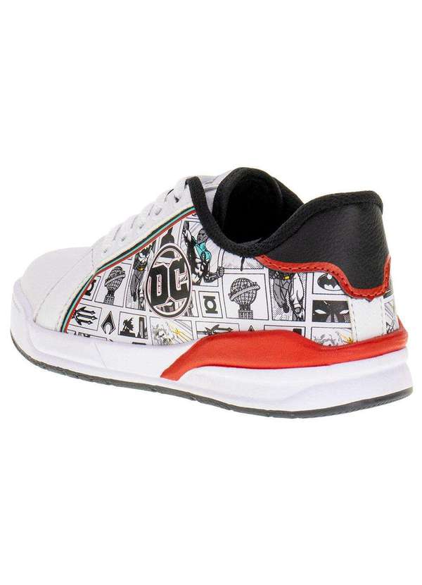 Via Vip - Tênis Infantil Liga da Justiça Via Vip - W4004 - Branco/Preto 3