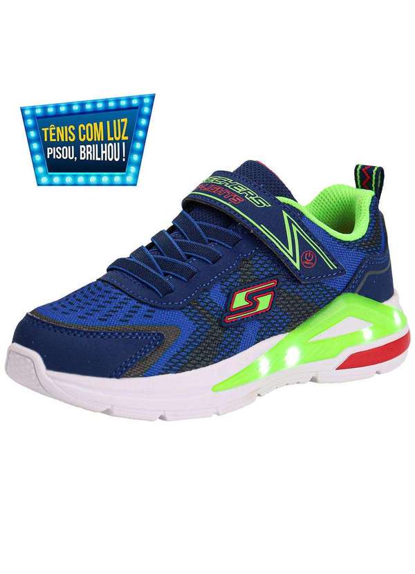 Skechers - Tênis Infantil Lights: Tri-Namics 2.0 Skechers 401660 - Azul/Verde 1