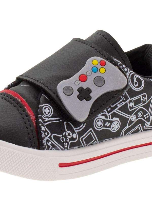 Lindo Jú - Tênis Infantil Lindo Jú - 15522 - Preto/Cinza 5