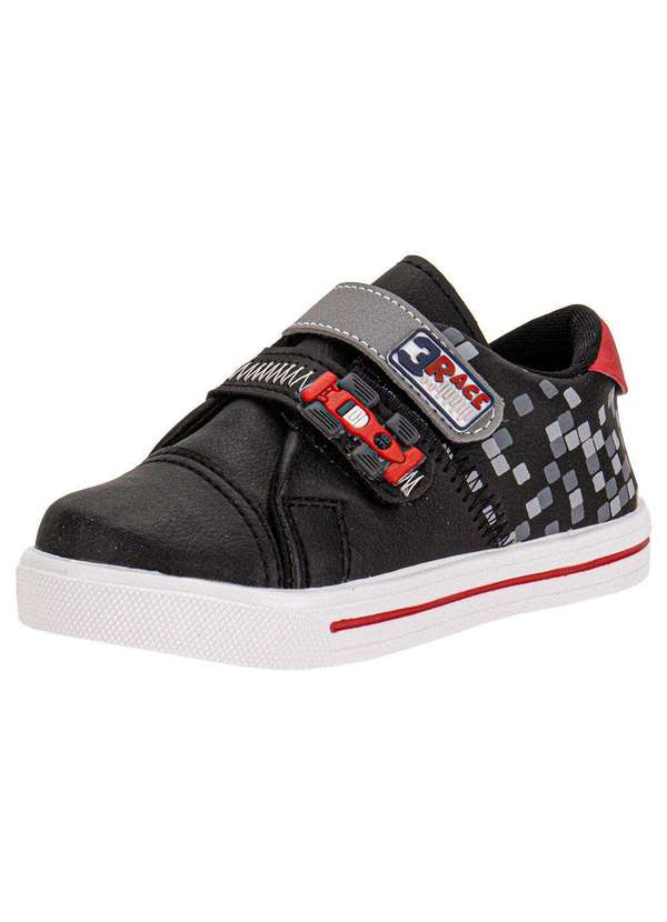 Lindo Jú - Tênis Infantil Lindo Jú - 15522 - Preto/Vermelho