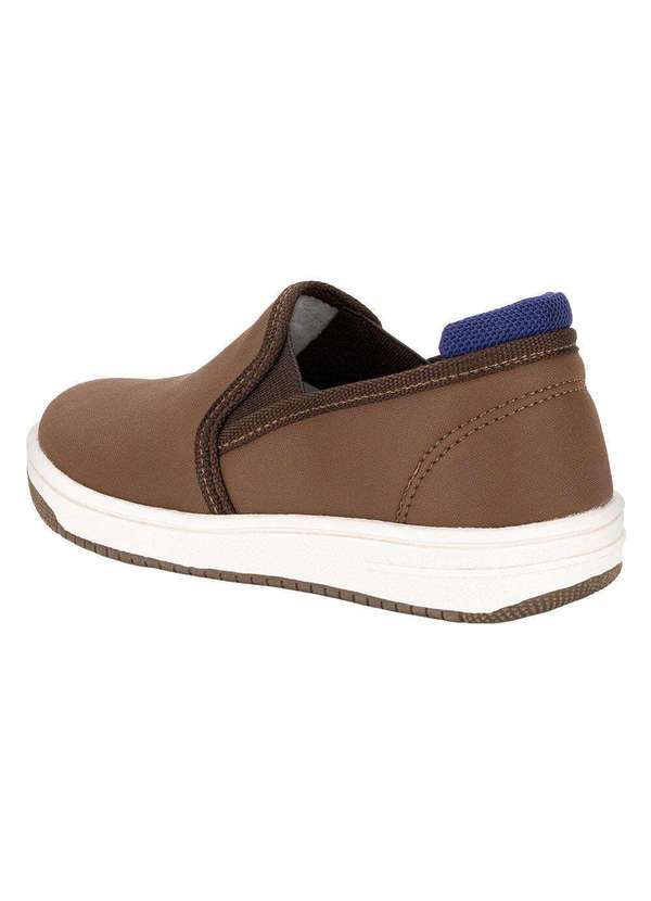 Funway - Tênis Infantil Masculico Slip On Funway Ffcg004 - Castanho 3