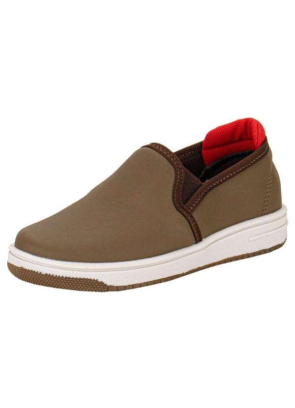 Funway - Tênis Infantil Masculico Slip On Funway Ffcg004 - Oliva 1