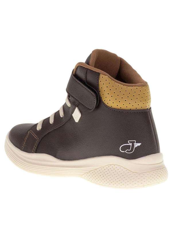 Jet Kids - Tênis Infantil Masculino Cano Alto Jet Kids - 40034 - Café 3