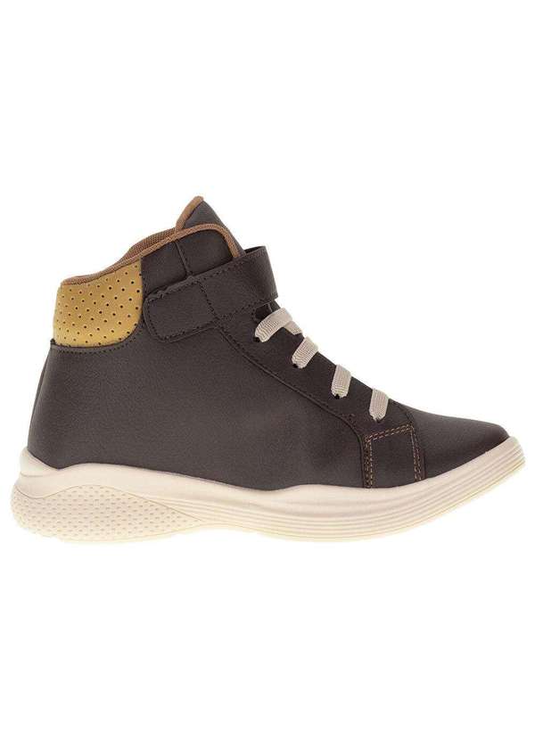 Jet Kids - Tênis Infantil Masculino Cano Alto Jet Kids - 40034 - Café 5