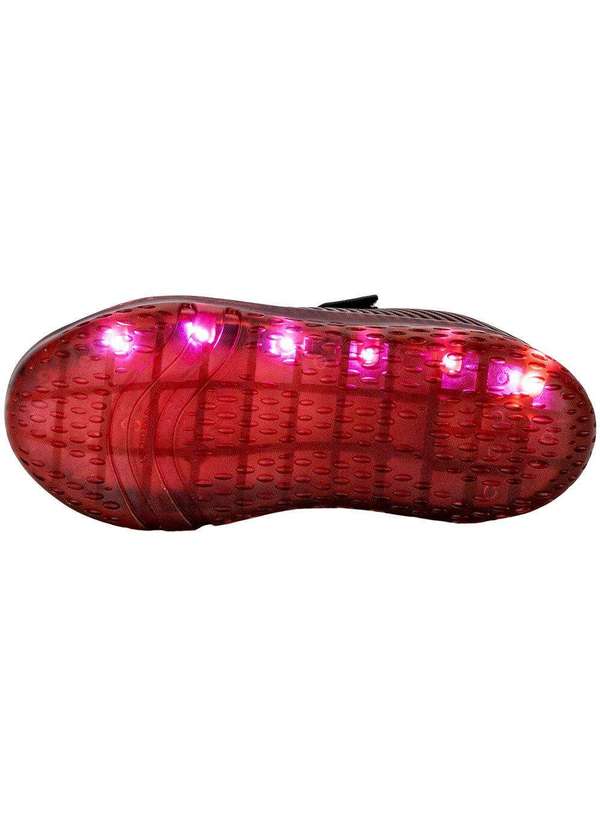 Minipé - Tênis Infantil Masculino Led Minipé - Mp2304 - Preto/Vermelho 4