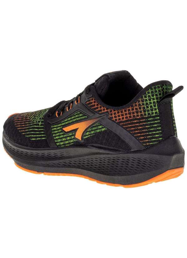 Ykes - Tênis Infantil Masculino Pegasus Ykes - 0200 - Preto/Laranja 3