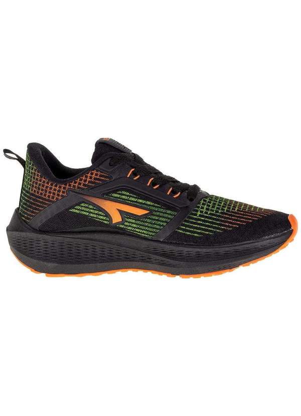 Ykes - Tênis Infantil Masculino Pegasus Ykes - 0200 - Preto/Laranja 5