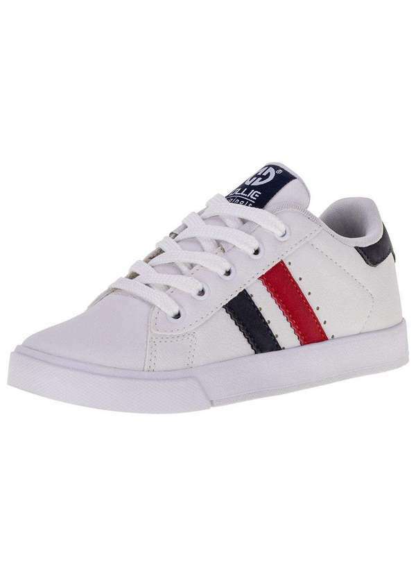 Ollie - Tênis Infantil Masculino Stan Ollie - 601 - Branco/Vermelho
