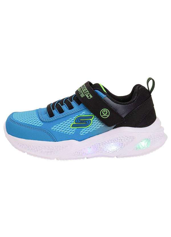 Skechers - Tênis Infantil Meteor Ligths Krendox Skechers 401495l - Preto/Azul 2