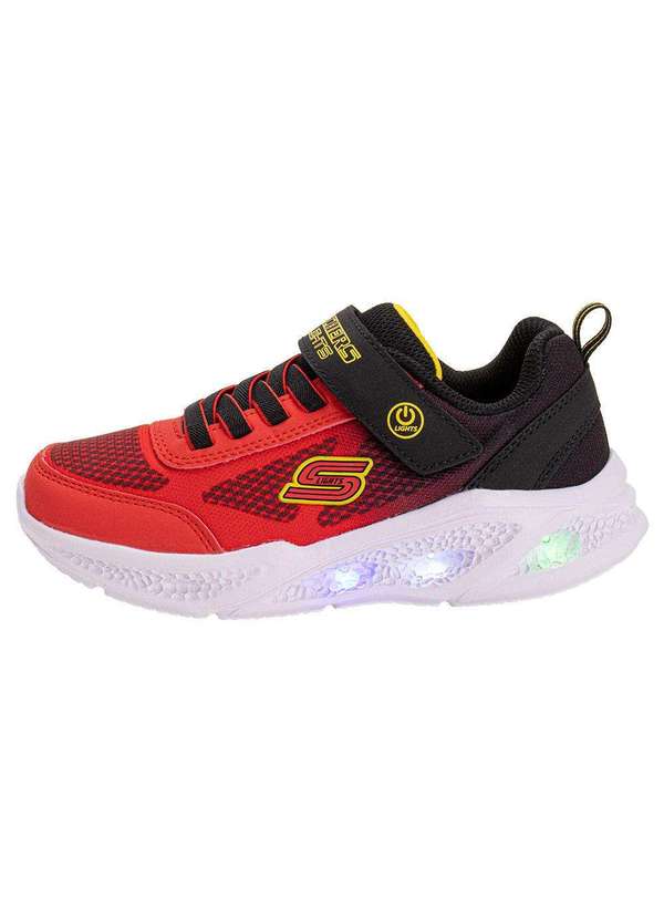 Skechers - Tênis Infantil Meteor Ligths Krendox Skechers 401495l - Preto/Vermelho 2