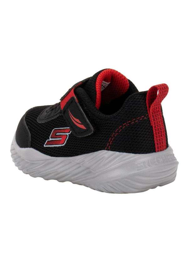 Skechers - Tênis Infantil Nitro Sprint Swift Buddies Skechers 407313n - Preto/Vermelho 3