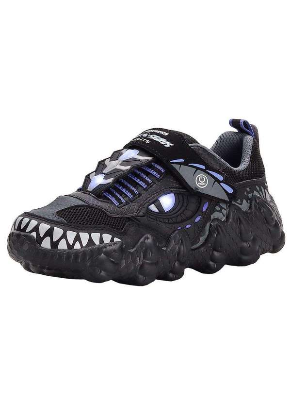 Skechers - Tênis Infantil Saurus Lights Skechers - 400112 - Preto/Cinza