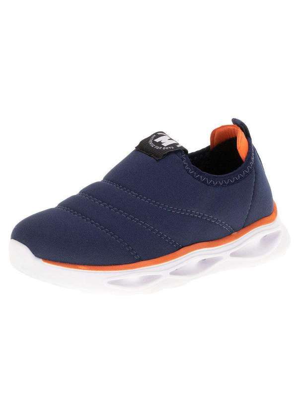 Molekinho - Tênis Infantil Slip On Led Molekinho - 2620103 - Marinho