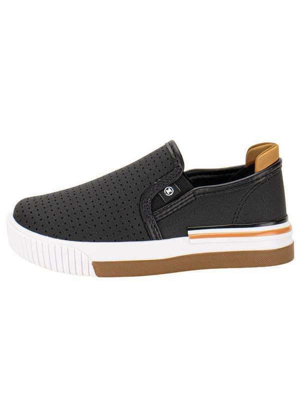 Molekinho - Tênis Infantil Slip On Molekinho 2615100 - Preto/Bege 2