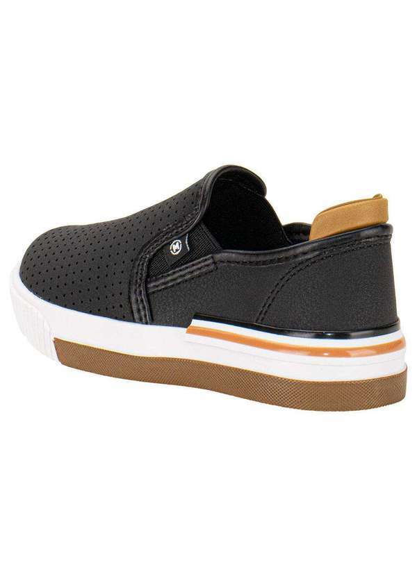 Molekinho - Tênis Infantil Slip On Molekinho 2615100 - Preto/Bege 3