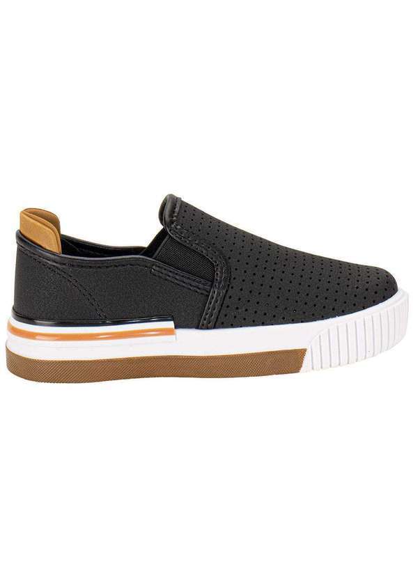 Molekinho - Tênis Infantil Slip On Molekinho 2615100 - Preto/Bege 5