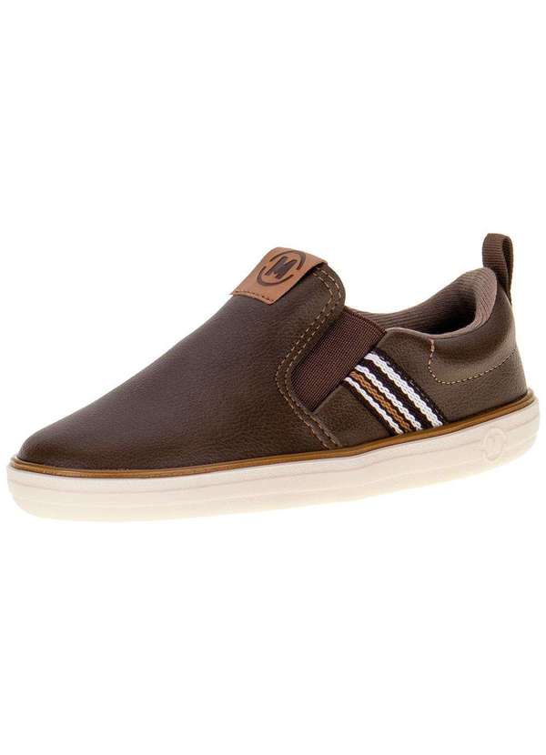 Molekinho - Tênis Infantil Slip On Molekinho - 2827117 - Café