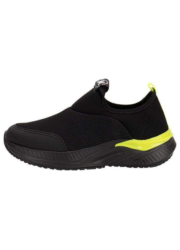 Molekinho - Tênis Infantil Slip On Molekinho 2871101 - Preto/Verde 2
