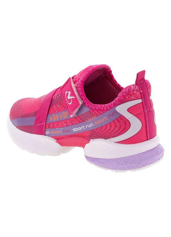 Via Vip - Tênis Infantil Slip Via Vip - Vv9001 - Rosa 3