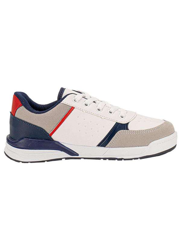 Via Vip - Tênis Infantil Via Vip Vv4009 - Branco/Azul 5