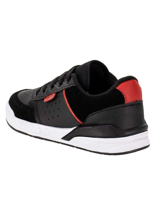 Via Vip - Tênis Infantil Via Vip Vv4009 - Preto/Vermelho 3