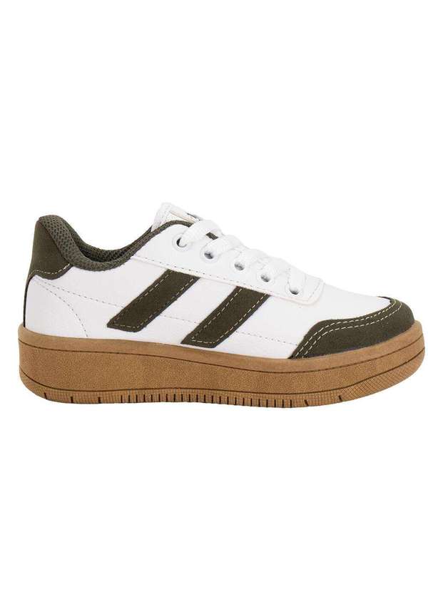 Via Vip - Tênis Infantil Via Vip Vv4510 - Branco/Verde 3