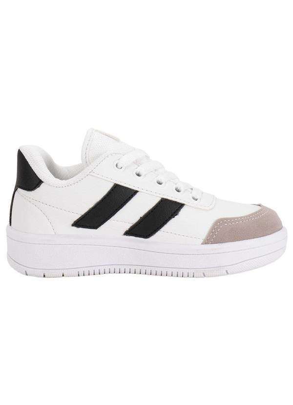 Via Vip - Tênis Infantil Via Vip Vv4510 - Branco/Preto 4