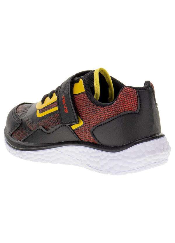 Via Vip - Tênis Infantil Via Vip - Vv9512 - Preto/Vermelho 3