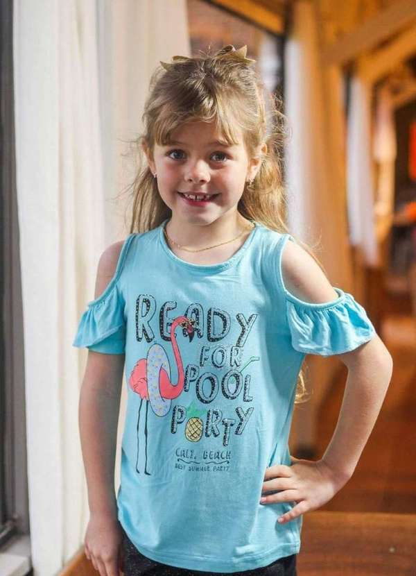 Blusa Infantil Feminina Juvenil Menina Ano a 16 Anos Verao - Main Image