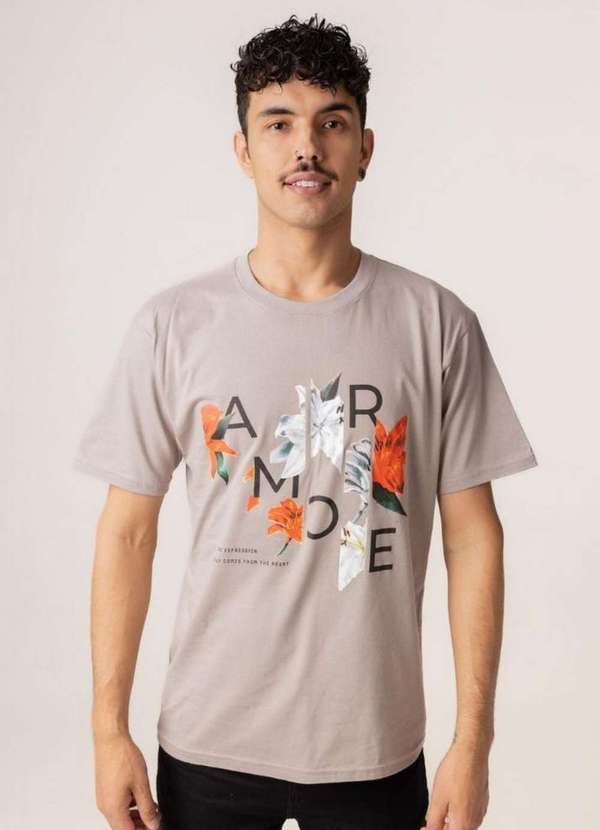 Cia da Malha - Camiseta Masculina Adulto Algodao Basica Cinza 2