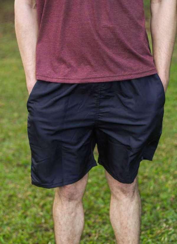 Cia da Malha - Bermuda Masculina Adulta Tactel Cinza 2 2